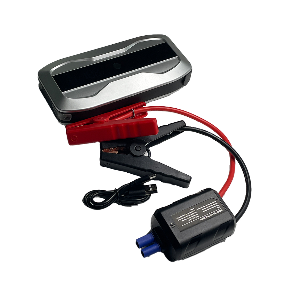 启动电源 启动电流600A 瞬间电流1200A 带LED照明灯 移动充电宝 电池容量 2500mAh*4(37Wh)